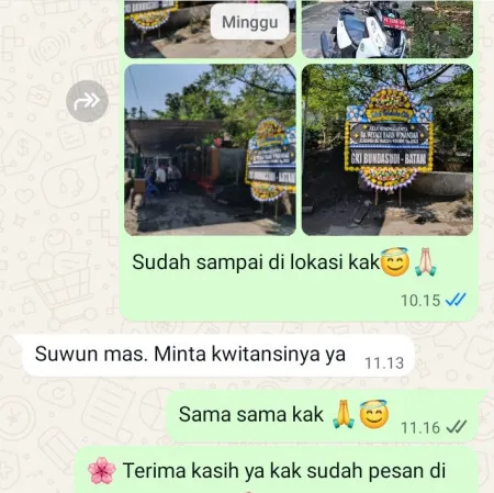 Pengiriman Papan Bunga Duka Kunir Butuh