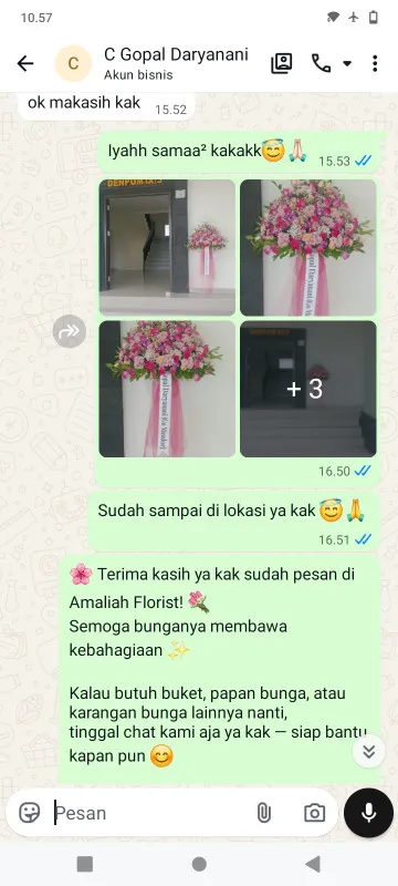 Pengiriman Karangan Bunga Kunir Butuh